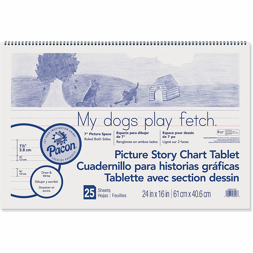 Pacon Ruled Picture Story Chart Tablet (PACMMK07426)
