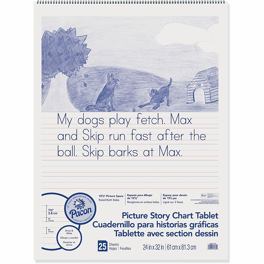 Pacon Ruled Picture Story Chart Tablet (PACMMK07430)