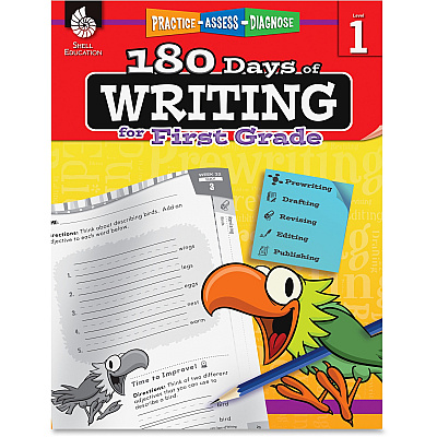 Shell Education 1st Grade 180 Days of Writing Book Printed Book (51524)