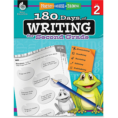 Shell Education 2nd Grade 180 Days of Writing Book Printed Book (51525)