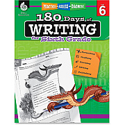 Shell Education 6th Grade 180 Days of Writing Book Printed Book (51529)