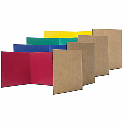 Flipside Color Tri-fold Study Carrel (FLP60045)