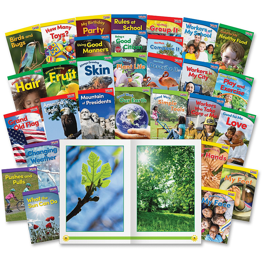 Shell Education Education TIME For Kids Kindergarten Text Set Printed Book (24703)