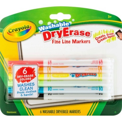Crayola Washable Dry Erase Fine Line Markers (985906)