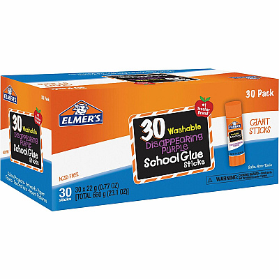 Elmer's Disappearing Purple School Glue Sticks (EPIE605)