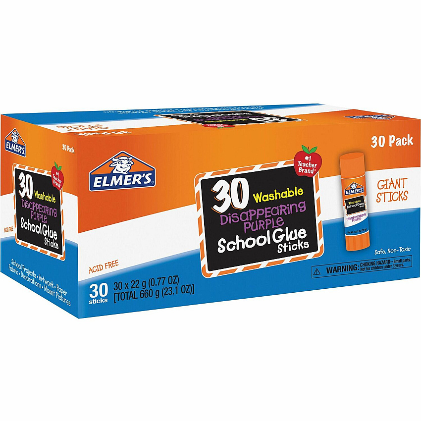 Elmer's Disappearing Purple School Glue Sticks (EPIE605)