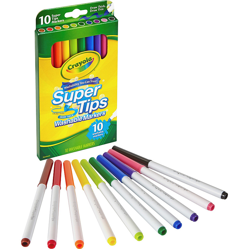 Crayola Super Tips 10-color Washable Markers (CYO588610)