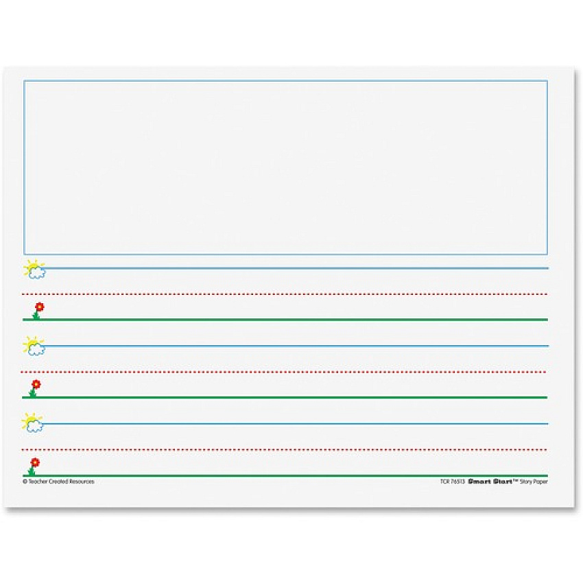 Teacher Created Resources Smart Start K - 2 Writing Paper - Letter ...