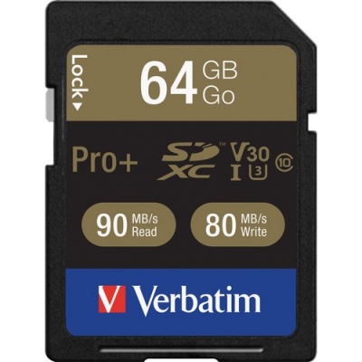 Verbatim Pro+ 64 GB SDXC (49197)