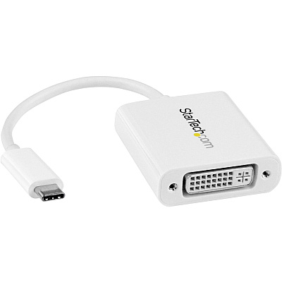 StarTech Usb-c To Dvi Adapter - 1920x1200 - White (CDP2DVIW)
