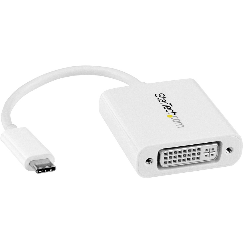 StarTech Usb-c To Dvi Adapter - 1920x1200 - White (CDP2DVIW)