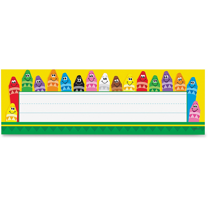 TREND Colorful Crayons Name Plates (TEP69013)