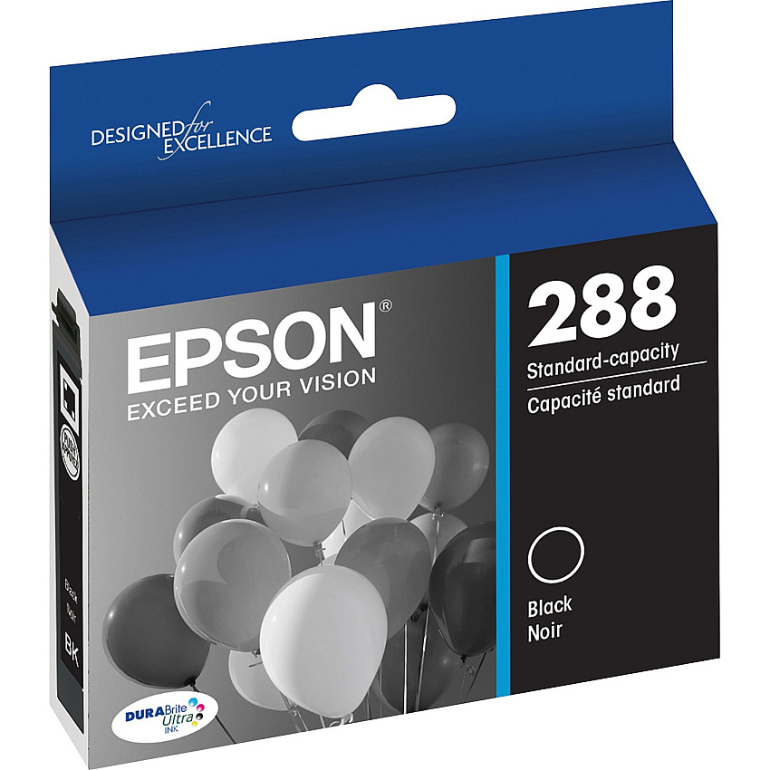 Epson DURABrite Ultra 288 Original Standard Yield Inkjet Ink Cartridge - Black - 1 Each (EPST288120S)