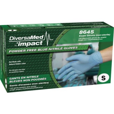 DiversaMed Disposable Nitrile Exam Gloves (8645S)