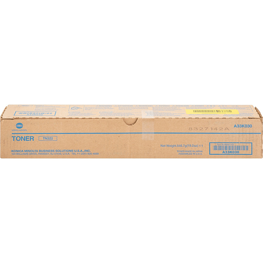 Konica Minolta Original Standard Yield Laser Toner Cartridge - Black - 1 Each (A33K030)