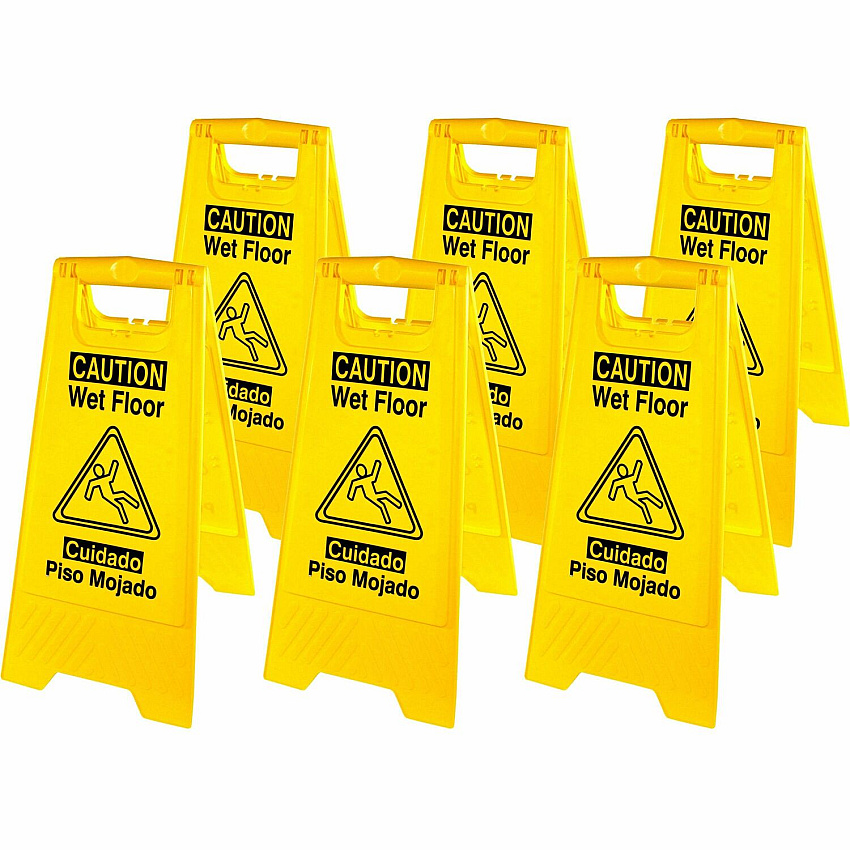 Genuine Joe Universal Graphic Wet Floor Sign (GJO85117CT)