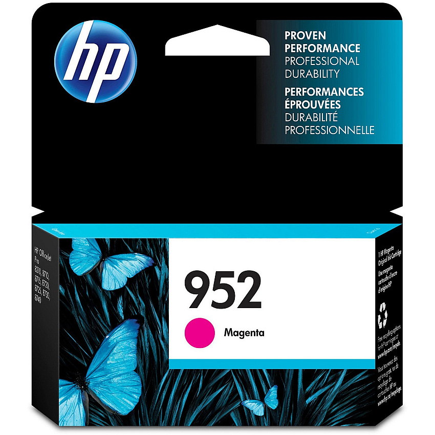 HP 952 Original Inkjet Ink Cartridge - Magenta - 1 Each (HEWL0S52AN)