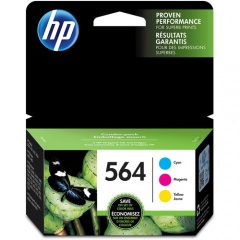 HP 564 3-pack Cyan/Magenta/Yellow Original Ink Cartridges (N9H57FN)