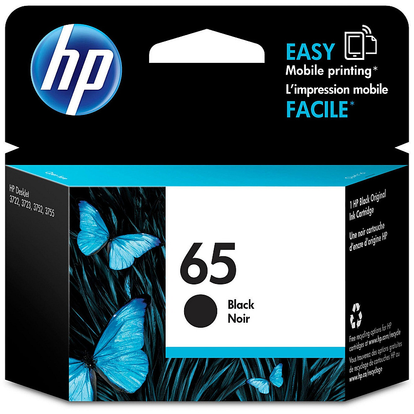 HP 65 (HEWN9K02AN) Original Inkjet Ink Cartridge - Black - 1 Each