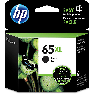HP 65XL (HEWN9K04AN) Original High Yield Inkjet Ink Cartridge - Black - 1 Each