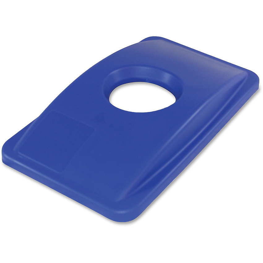 Thin Bin Round Cut Out Blue Lid (IMP702511CT)