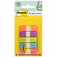 Post-it Flags in On-the-Go Dispenser - Bright Colors (MMM6835CB2)