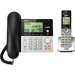 Vtech CS6949 DECT 6.0 Standard Phone - Black, Silver