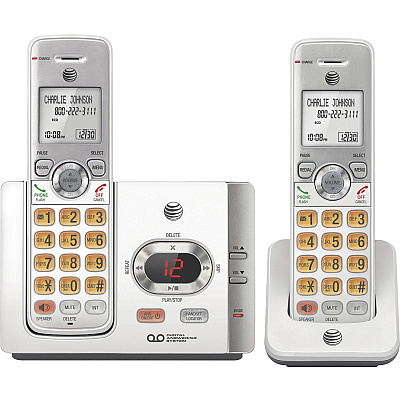 AT&T EL52215 DECT 6.0 Cordless Phone - Silver, Black