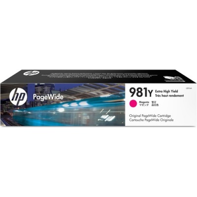 HP 981Y (L0R14A) Original Extra High Yield Page Wide Ink Cartridge - Magenta - 1 Each