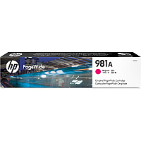 HP 981A (HEWJ3M69A) Original Page Wide Ink Cartridge - Single Pack - Magenta - 1 Each