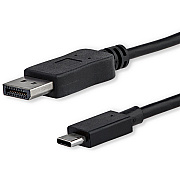 StarTech 6 Ft / 1.8 M Usb C To Displayport Cable - 4k 60hz - Black (CDP2DPMM6B)