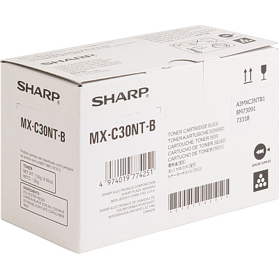 Sharp Original High Yield Laser Toner Cartridge - Black - 1 Each (SHRMXC30NTB)