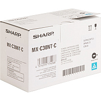 Sharp Original High Yield Laser Toner Cartridge - Cyan - 1 Each (SHRMXC30NTC)