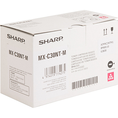 Sharp Original High Yield Laser Toner Cartridge - Magenta - 1 Each (SHRMXC30NTM)