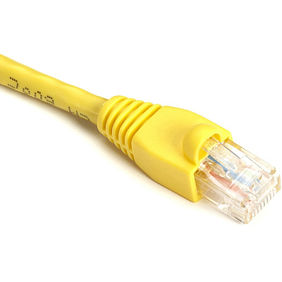 Black Box Cat6 550-mhz Snagless Stranded Ethernet Patch Cable Unshielded(utp),cm Pvc(rj45 M/m),yellow,6-in. Cable,9-in.(22.9-cm)end-to-end (EVNSL64406IN)