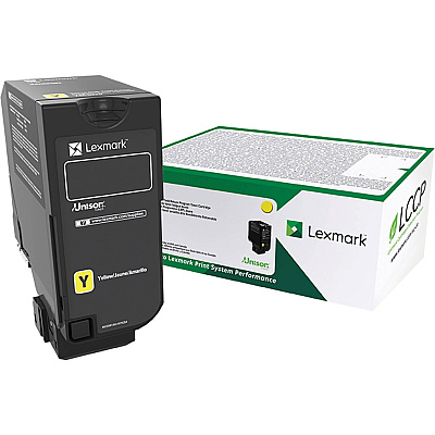 Lexmark Original High Yield Laser Toner Cartridge - Yellow - 1 Each (LEX74C0HYG)