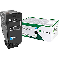Lexmark Original High Yield Laser Toner Cartridge - Cyan - 1 Each (LEX74C0HCG)