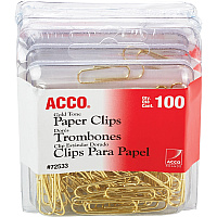 ACCO Gold Tone Paper Clips (ACC72554)