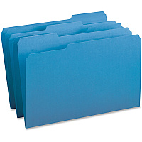 Business Source 1/3 Tab Cut Legal Recycled Top Tab File Folder (BSN99719)
