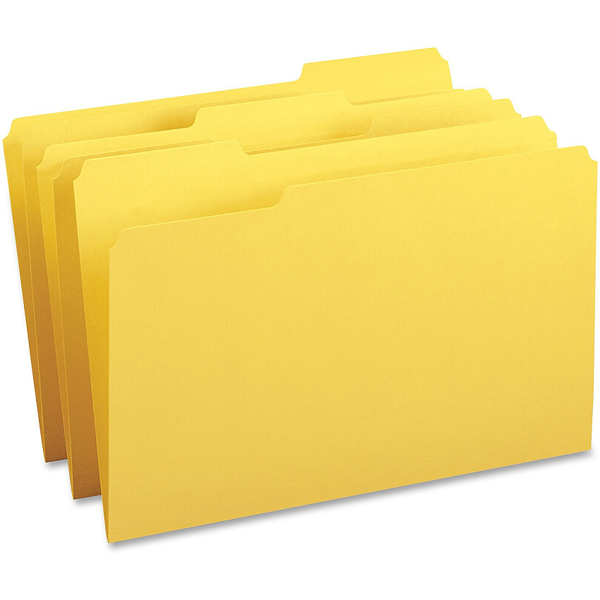 Business Source 1/3 Tab Cut Legal Recycled Top Tab File Folder (BSN99722)