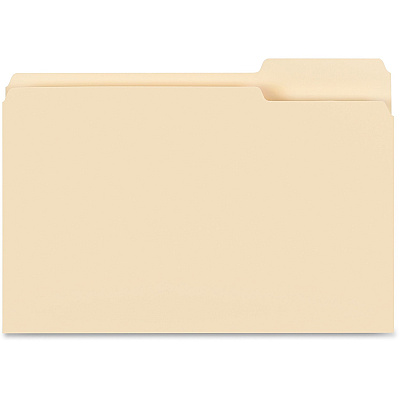 Business Source 1/3 Tab Cut Legal Recycled Top Tab File Folder (BSN99723)