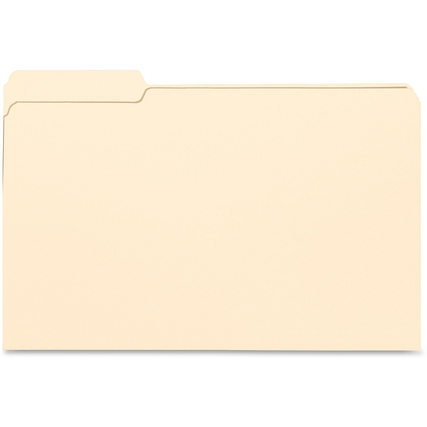 Business Source 1/3 Tab Cut Legal Recycled Top Tab File Folder (BSN99724)