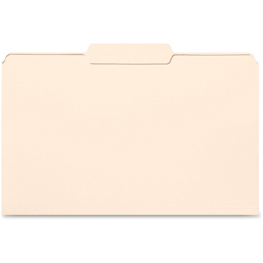 Business Source 1/3 Tab Cut Legal Recycled Top Tab File Folder (BSN99725)