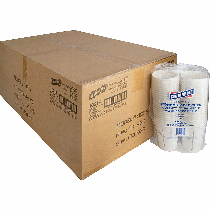 Genuine Joe 12 oz Eco-friendly Paper Cups (GJO10215CT)