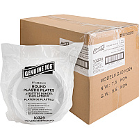 Genuine Joe 9" Reusable Plastic Plates (GJO10329CT)
