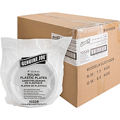 Genuine Joe 9" Reusable Plastic Plates (GJO10329CT)