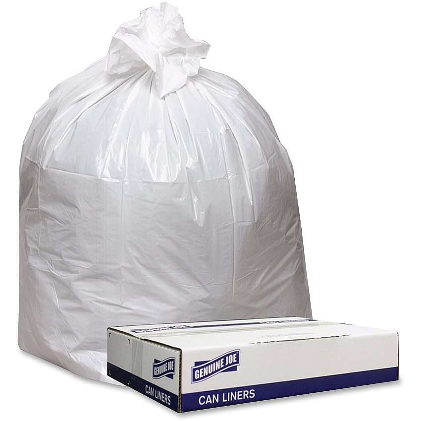 Genuine Joe Low Density White Can Liners (GJO3339W)