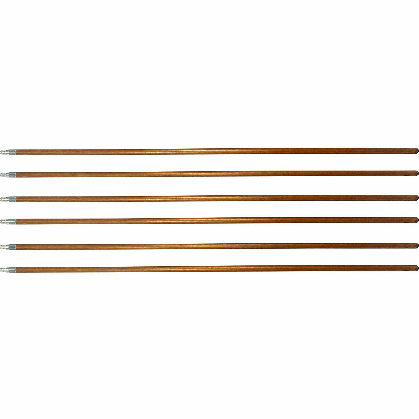 Genuine Joe Wood Handle with Threaded Metal Tip (GJO37061CT)