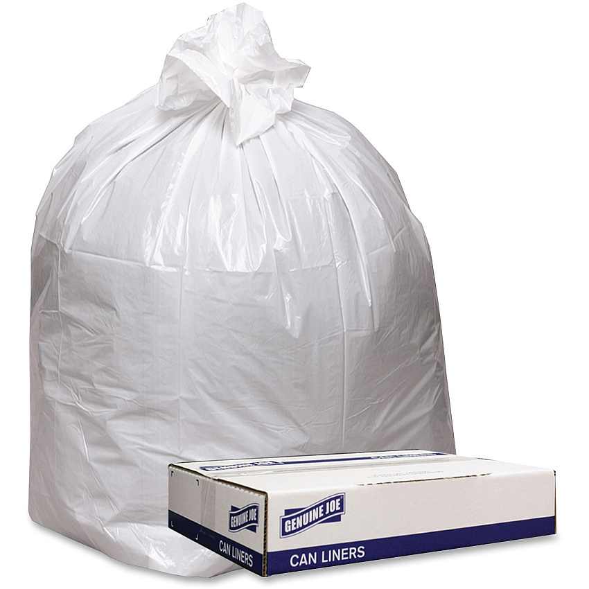 Genuine Joe Low Density White Can Liners (GJO4347W)