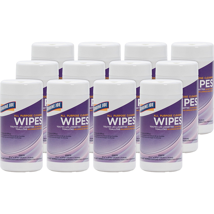 Genuine Joe All Purpose Cleaning Wipes (GJO49870CT)